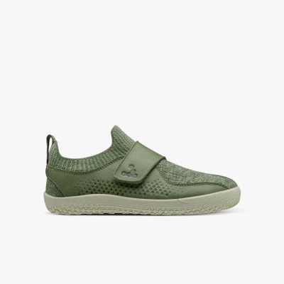 Vivobarefoot Primus Knit Wool - Dětské Tenisky Zelene (OER159708)